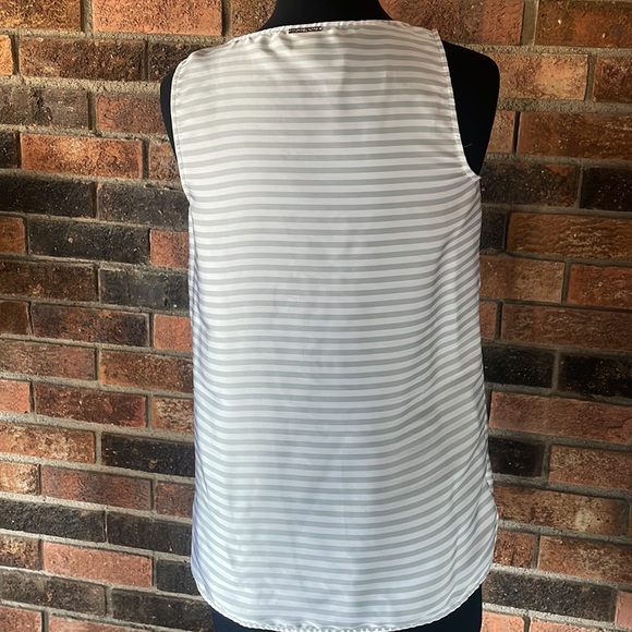Michael Kors Gray Striped Top - Picture 3 of 6